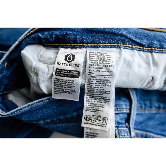 Levi's W31 L27 Ribcage Straight Ankle Jeans Denim buttonfly - Picture 4 of 8